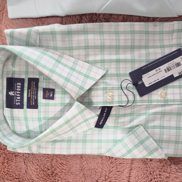 2 NWT Stafford short sleeve shirt - Picture 2 of 11